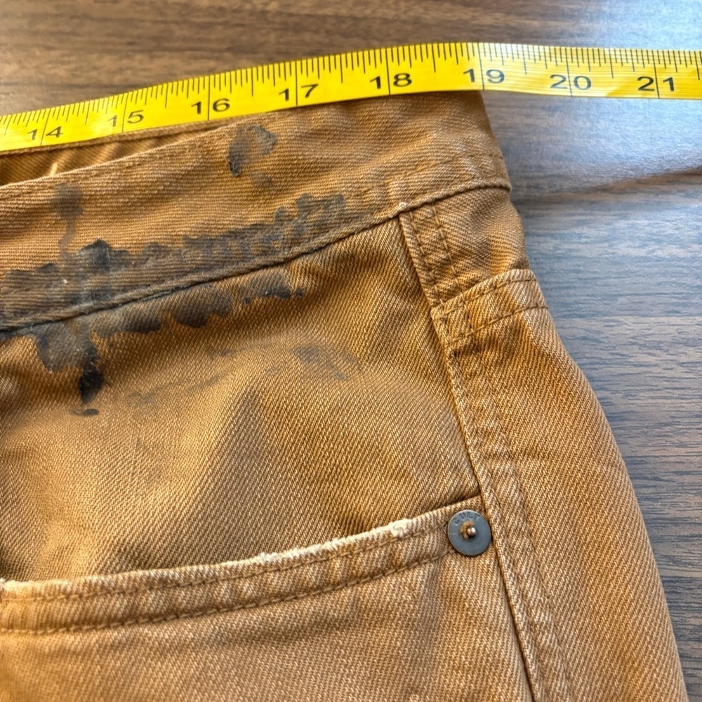 ❤️ Cult of Individuality Brown Jeans with Paint Splat Black Details 38 - Picture 8 of 12